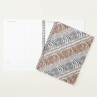 Carnet de notes planificateur rayé tribal bohème