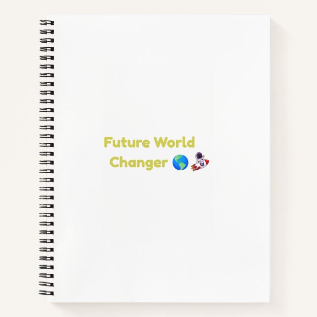 Carnet de notes pour enfants qui changeront le mon (Devant)