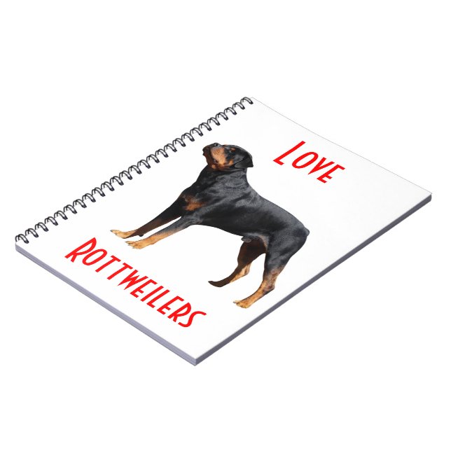 Carnet de notes pour les amoureux des Rottweilers  (Côté gauche)