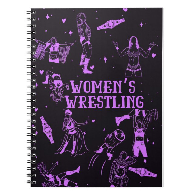 Carnet de notes pour les fans de lutte féminine (Devant)