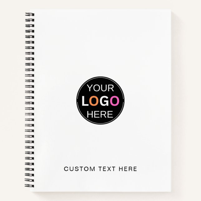 Carnet de notes professionnel avec logo d'entrepri (Devant)