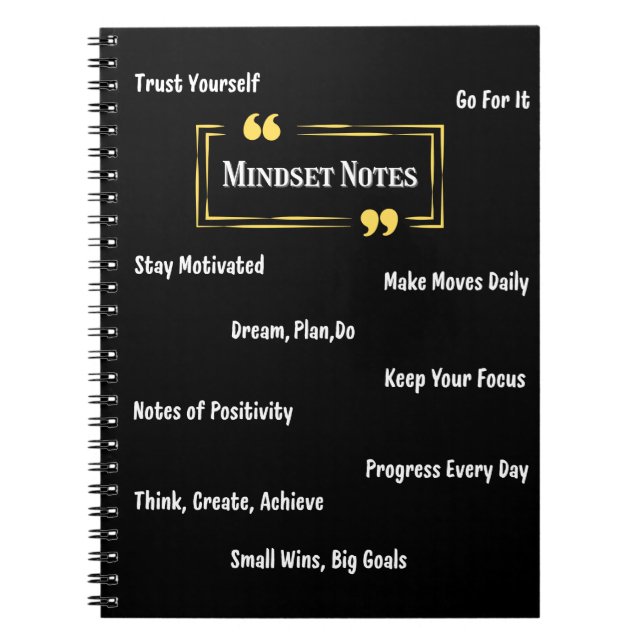 Carnet de notes quotidiennes sur la mentalité (Devant)