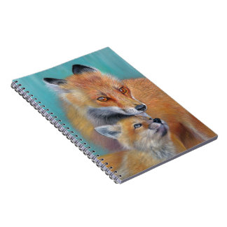 Carnet de notes renard. Bloc-notes motif renard.