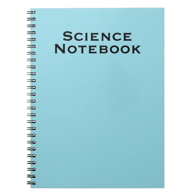Carnet de notes scientifiques minimaliste (Devant)