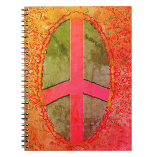 Carnet de notes Signe de Paix Couleurs d'Automne