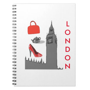 Carnet de notes sur le thème de la mode londonienn