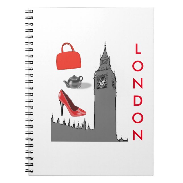 Carnet de notes sur le thème de la mode londonienn (Devant)