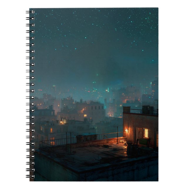 Carnet de nuit Starry Rooftop City (Devant)