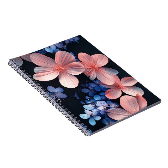 Carnet de papeterie florale esthétique (Côté Droit)