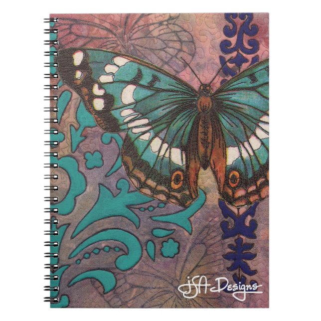 Carnet de papillon d'art de textile (Devant)