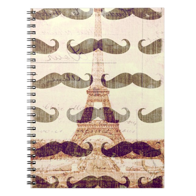 Carnet De Paris avec la moustache (Devant)