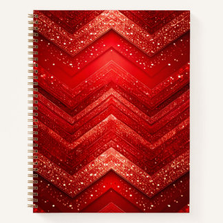 Carnet de Parties scintillant rouge