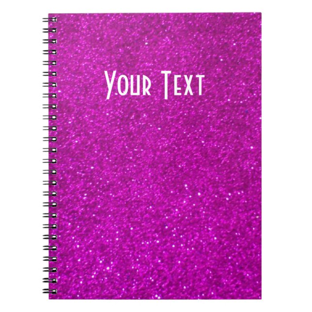 Carnet de parties scintillantes avec des lueurs (Devant)