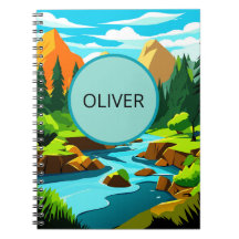 Carnet de paysage de montagne, aventure de note Ol