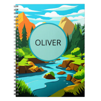 Carnet de paysage de montagne, aventure de note Ol