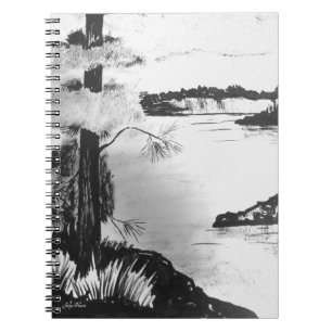 Carnet de paysage de stylo et d'encre