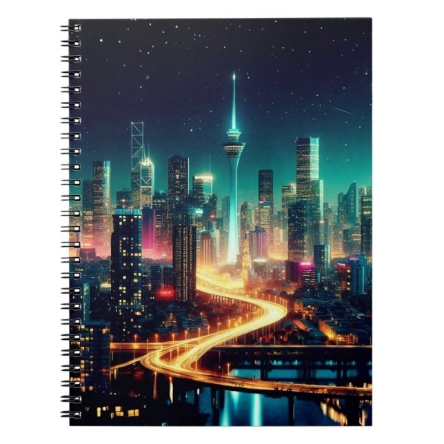 Carnet de paysage urbain nocturne (Devant)