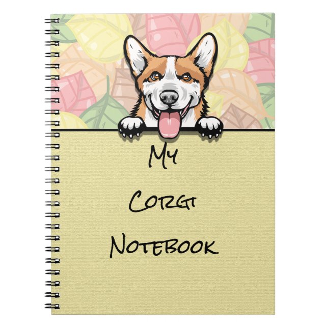 Carnet de Peeking Cute Corgi (Devant)