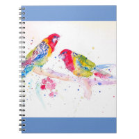 Carnet de peinture à l'aquarelle rouge Rosella Par
