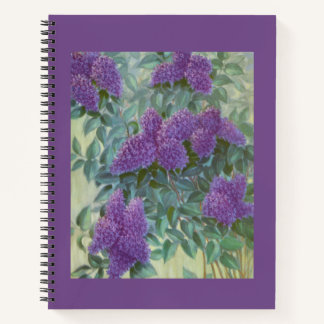 Carnet de peinture Lilac Floral Violet - Journal