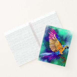 Carnet de perroquet coloré