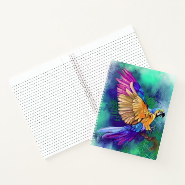 Carnet de perroquet coloré (Intérieur)