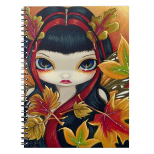 Carnet de "peu de feuille d'automne"