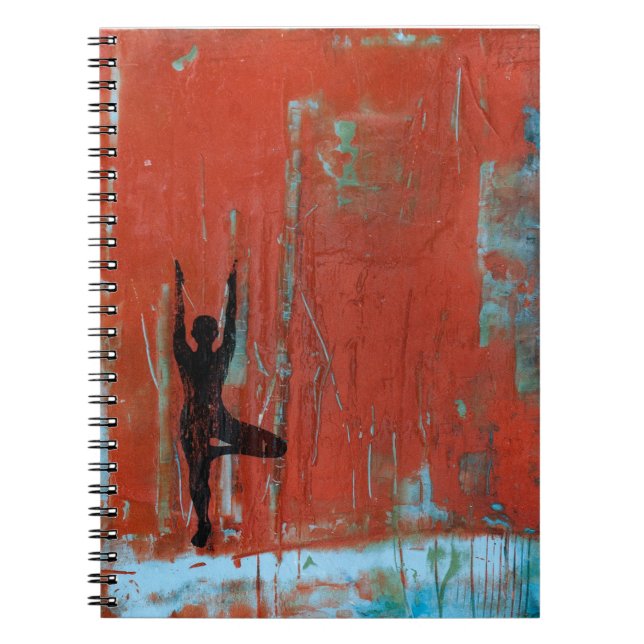 Carnet de photo de fille de yoga de pose d'arbre (Devant)