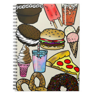 Carnet de photo de nourriture industrielle