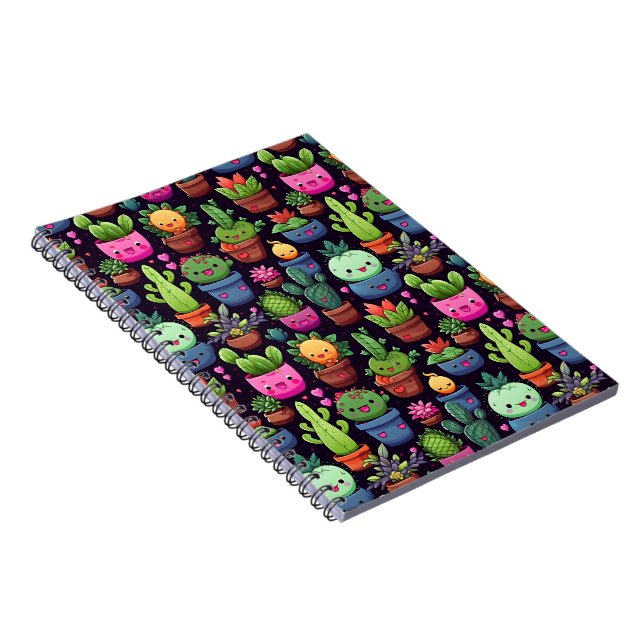 Carnet de photos de cactus Kawaii (Côté Droit)