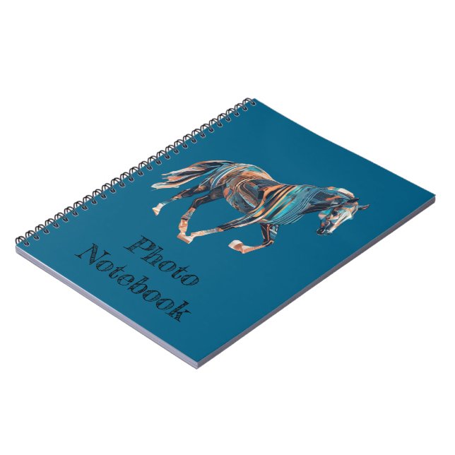 Carnet de photos en spirale de cheval (Côté gauche)