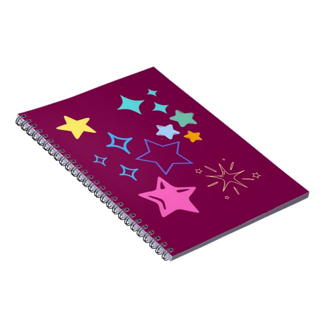 Carnet de photos en spirale d'étoiles (Côté Droit)