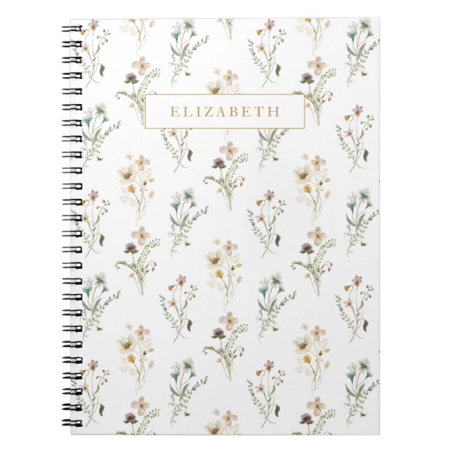 Carnet de photos en spirale Fleur sauvage (Devant)