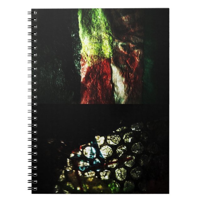 Carnet de photos spirale abstraite sombre, Simple  (Devant)