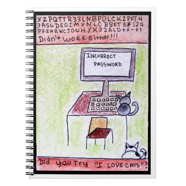 Carnet de pirates informatiques de chat (Devant)