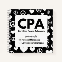 CARNET de plaidoyer de paix certifié CPA