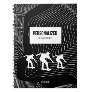 Carnet de planche à roulettes personnalisé
