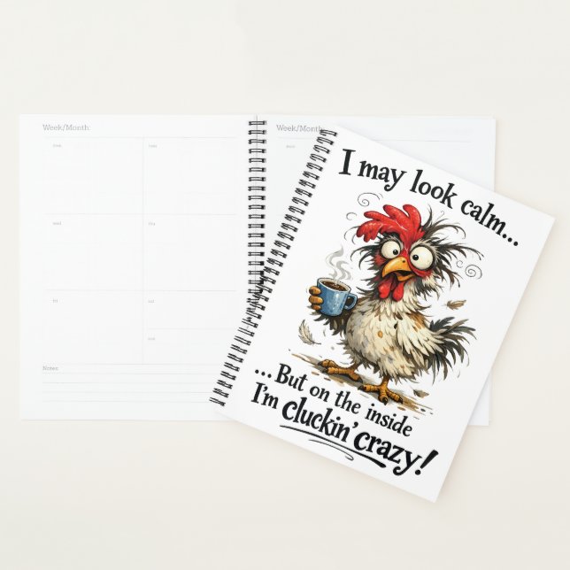 Carnet de planification Cluckin (Devant avec enveloppe)