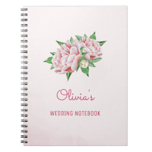 Carnet de planification Mariage des fleurs rose Pe