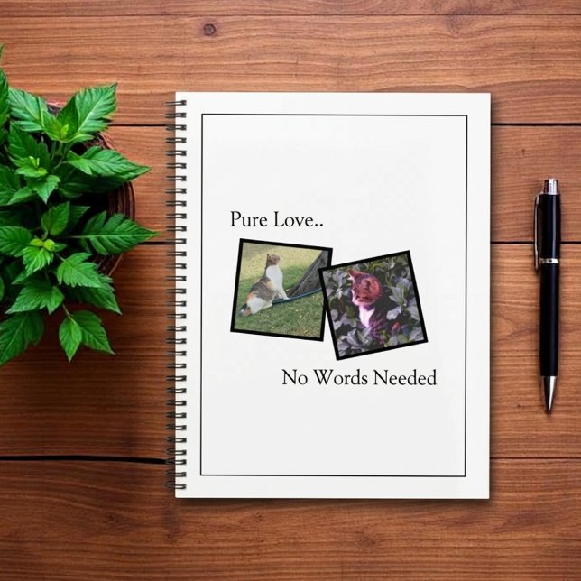 Carnet de planification personnalisé pour animaux  (Fully customizable notebook planner with photos for pet lovers)