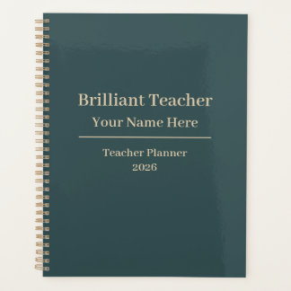 Carnet de planification personnalisé pour enseigna