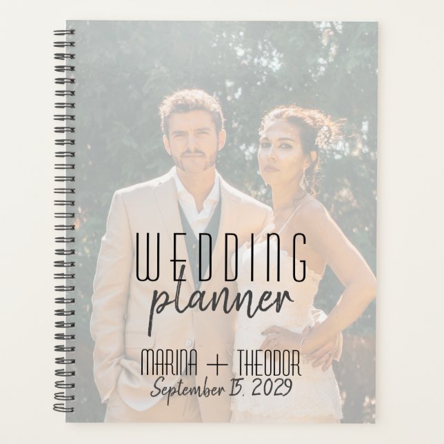 Carnet de Plannificateur de Mariage avec Photo Per (Devant)