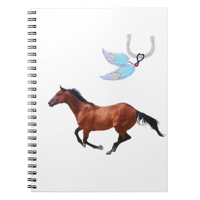 Carnet de plumes de cheval Thoroughbred (Devant)