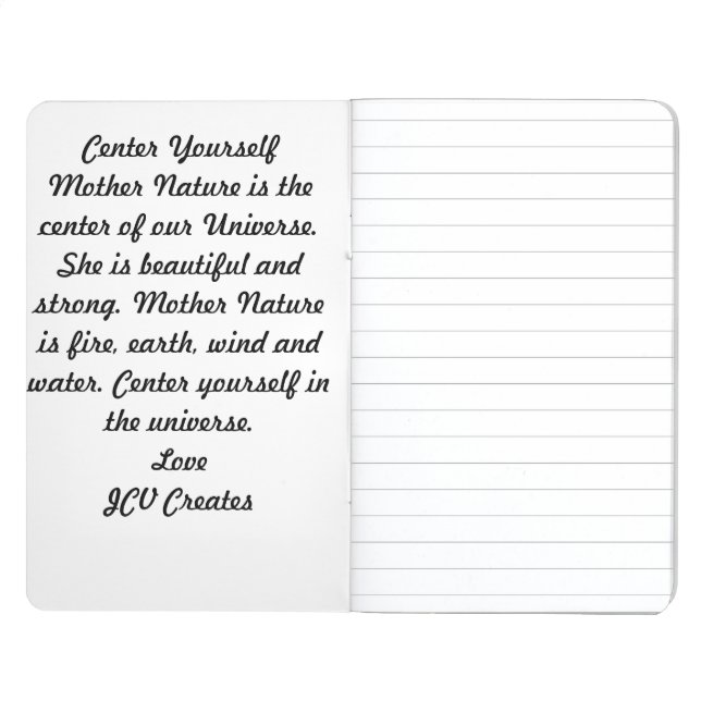 Carnet De Poche Centre vous-même (Coin intérieur)