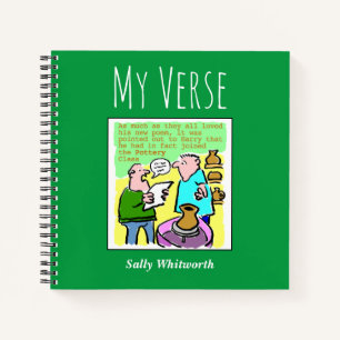 Carnet de poésie avec nom du propriétaire