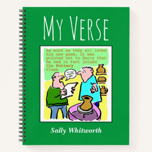 Carnet de poésie avec nom du propriétaire