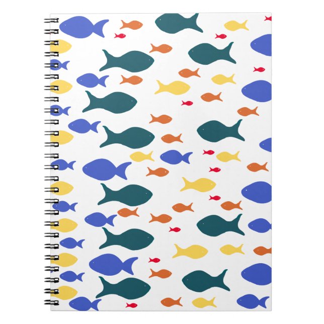 Carnet de poissons colorés (Devant)