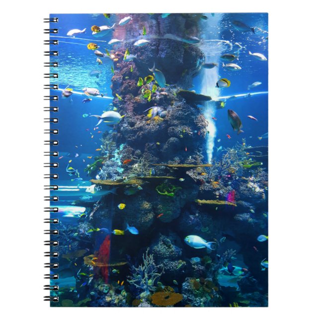 Carnet de poissons sous-marins océaniques (Devant)