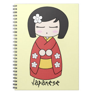 Carnet de poupée de Kokeshi