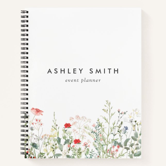 Carnet de prairie fleur sauvage (Devant)